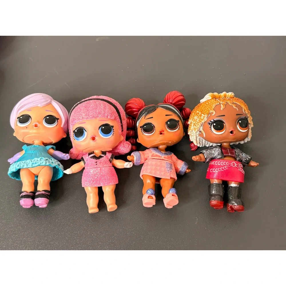LOL Surprise Doll Lot Kids 3in Multicolor Good 4 Figures with Case